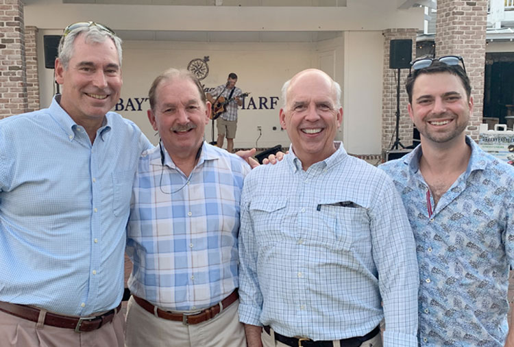 Left to Right: Dr. Gabianelli (Georgia Eye Partners), Dr. Chapman (Gainesville Eye), Dr. Mitchell (Montgomery Eye Partners), and Dr. Evan Schoenberg (Georgia Eye Partners)